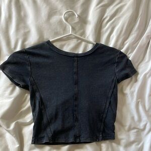 grey garage baby tee